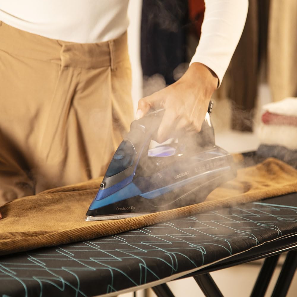 Cecotec Plancha Ropa Vapor 3D ForceAnodized 750 Smart. 3100W, Golpe de Vapor 200 g/min, Doble Suela Anodizada, Pantalla LCD, Antical, Autoapagado, Modo Eco, Depósito 400 ml