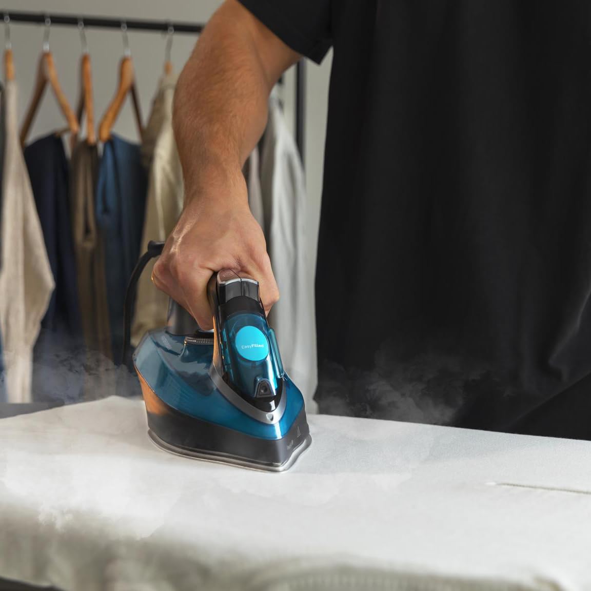 Cecotec Plancha Ropa Vapor Fast-Furious 5010 Vital, Suela de Aluminio Turbo Slide, Vapor continuo de 55 g/min, Golpe de vapor de 200 g/min, Regulador de temperatura, Antical, Antigoteo, 2600 W