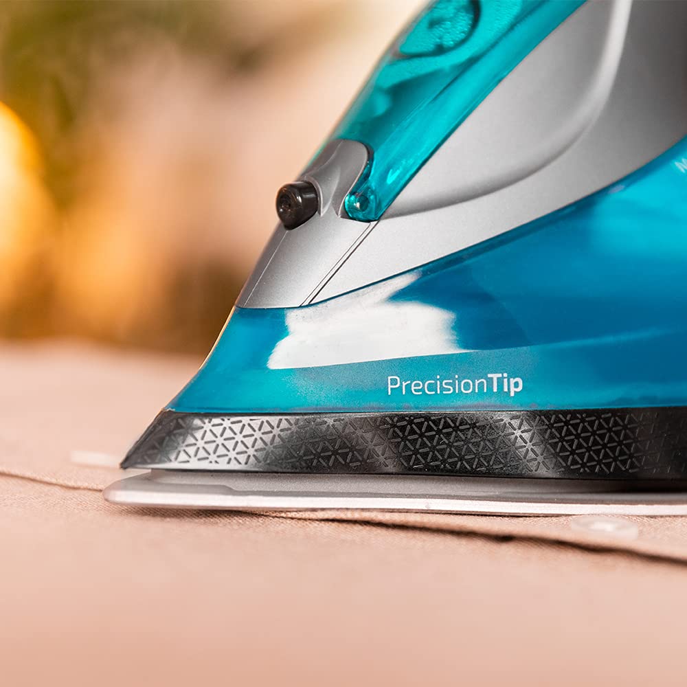 Cecotec Plancha Ropa Vapor Fast-Furious 5010 Vital, Suela de Aluminio Turbo Slide, Vapor continuo de 55 g/min, Golpe de vapor de 200 g/min, Regulador de temperatura, Antical, Antigoteo, 2600 W
