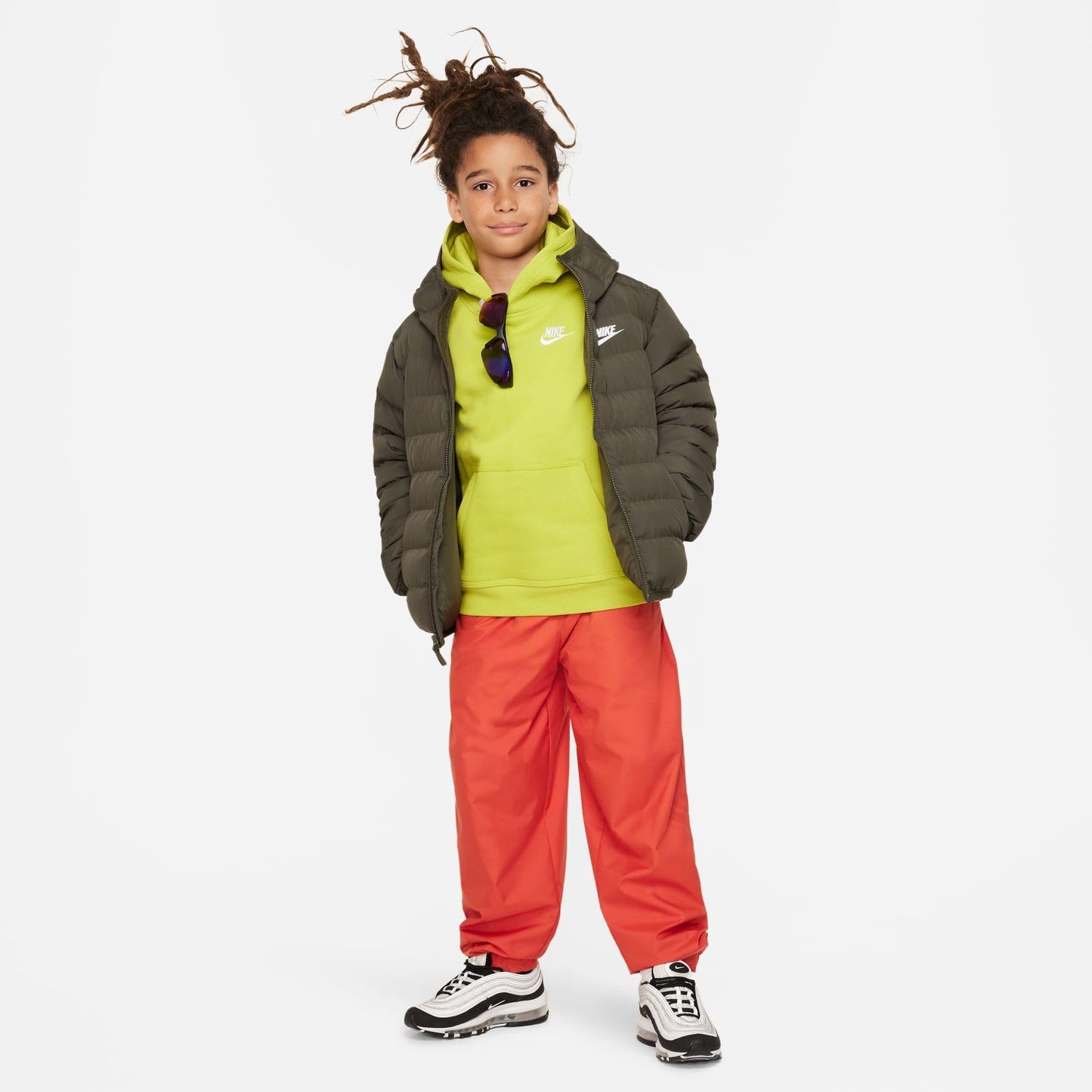 NIKE K Nsw Low Synfl Jkt Adp Hip Length Hooded Jkt Unisex - Niños y jóvenes