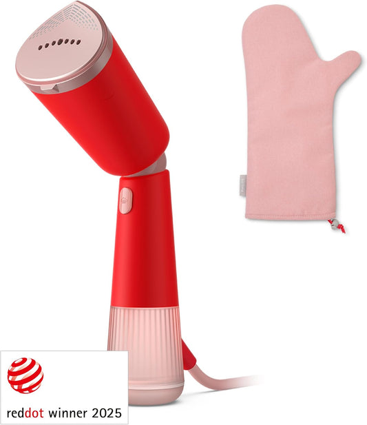 Philips 5000 Vaporizador de Mano Vertical, 1300 W, 24g/min, Rojo