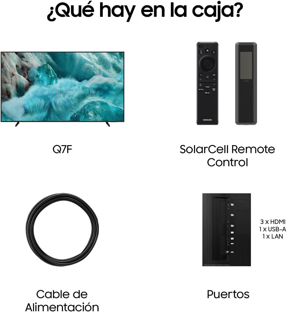 Samsung TV 65 Pulgadas QLED Q8F 4K Smart TV con Vision AI, 100% Volumen de Color con Quantum Dot, el auténtico Quantum Dot y Motion Xcelerator