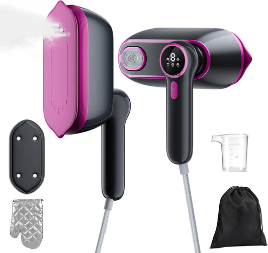 Plancha Vertical Vapor 1200W, Plancha Ropa Plancha Vapor 2 en 1 para Viaje