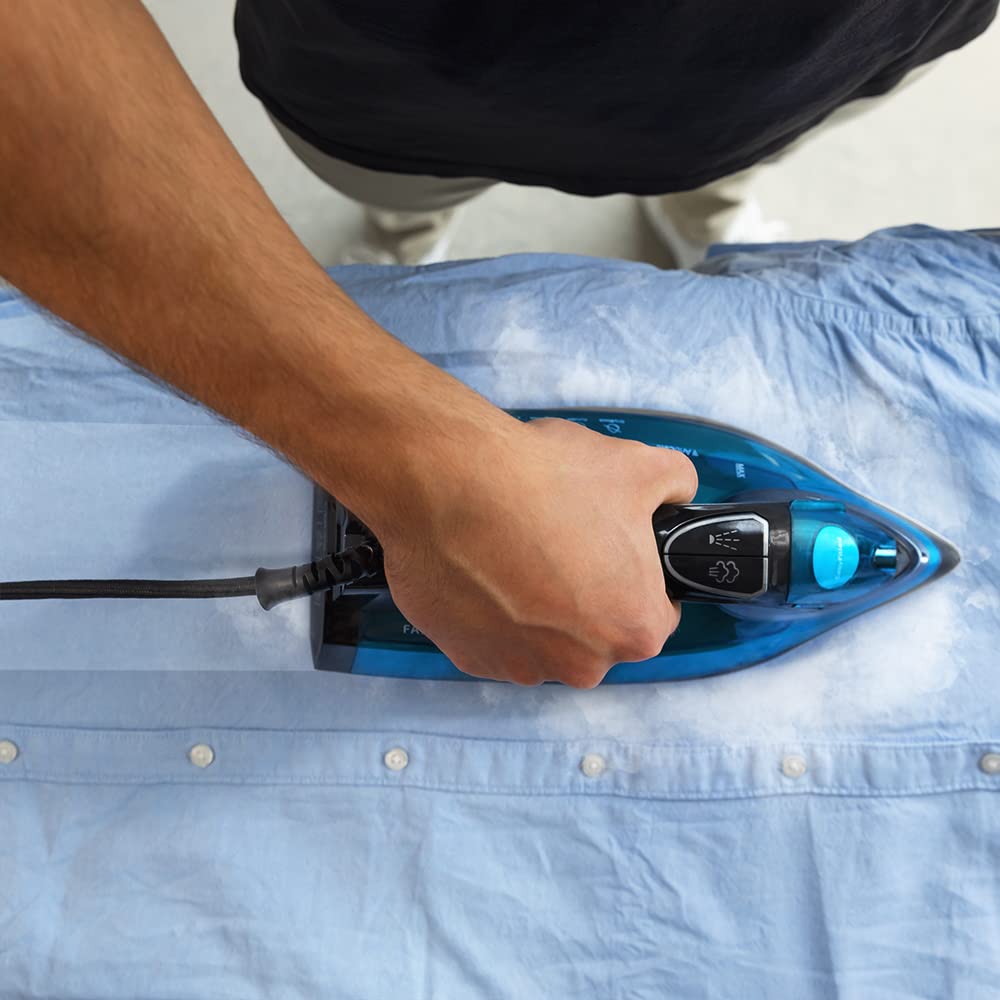Cecotec Plancha Ropa Vapor Fast-Furious 5010 Vital, Suela de Aluminio Turbo Slide, Vapor continuo de 55 g/min, Golpe de vapor de 200 g/min, Regulador de temperatura, Antical, Antigoteo, 2600 W