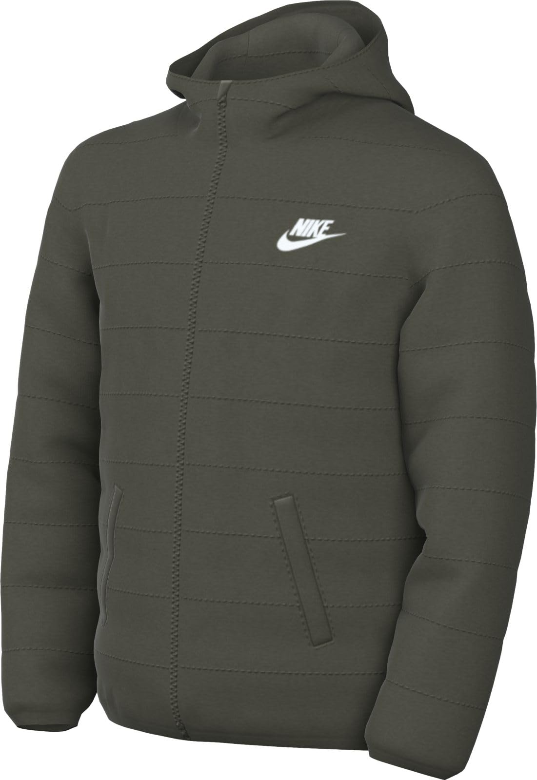 NIKE K Nsw Low Synfl Jkt Adp Hip Length Hooded Jkt Unisex - Niños y jóvenes