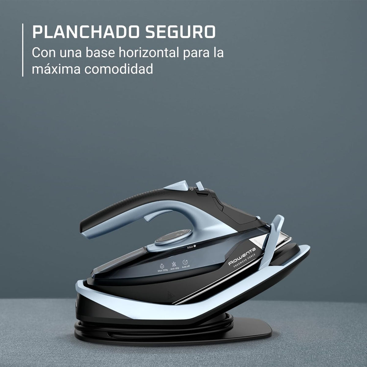 Rowenta Freemove, Plancha de vapor sin cable, Golpe de vapor 115 g/min