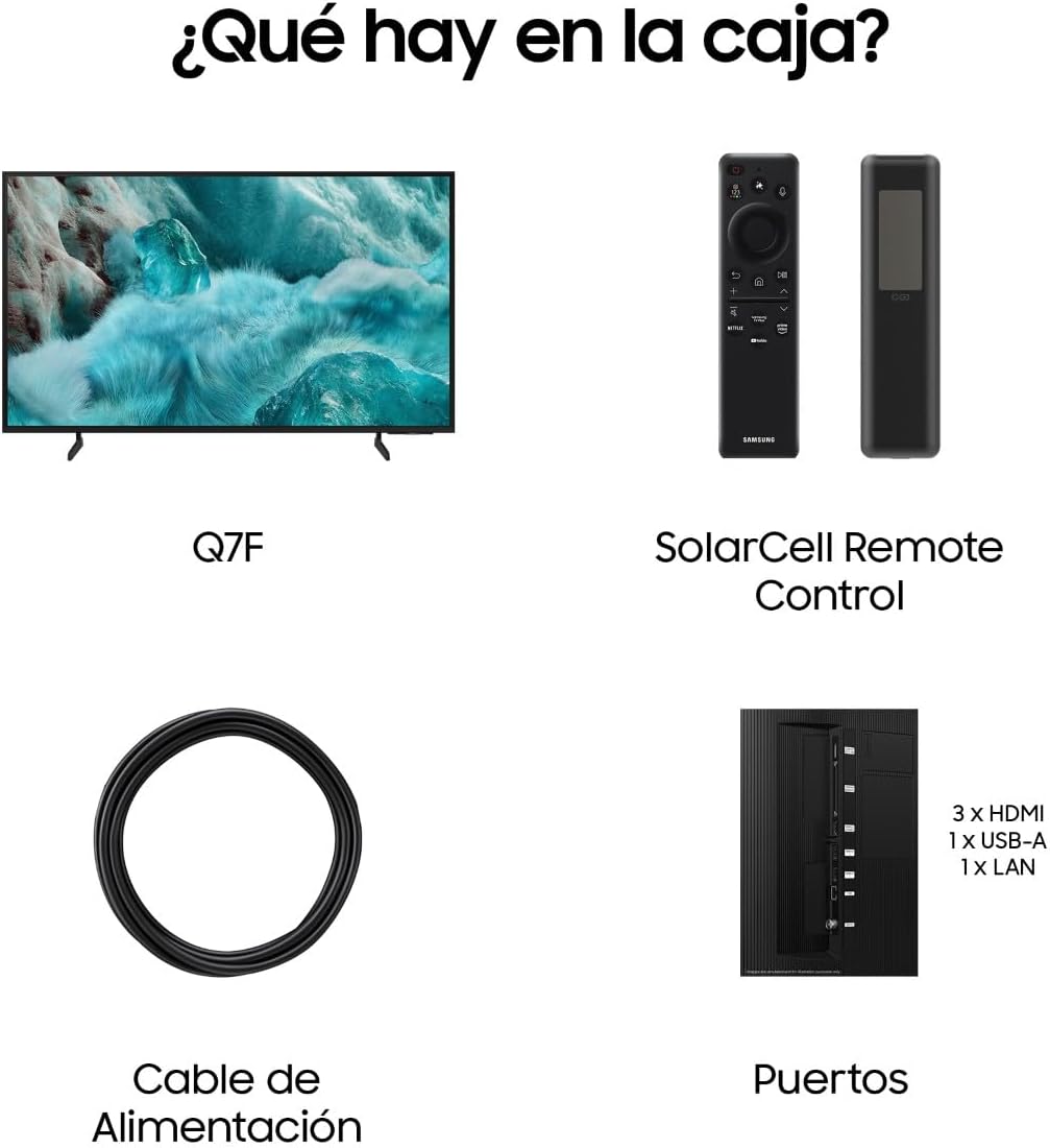Samsung TV 65 Pulgadas QLED Q8F 4K Smart TV con Vision AI, 100% Volumen de Color con Quantum Dot, el auténtico Quantum Dot y Motion Xcelerator