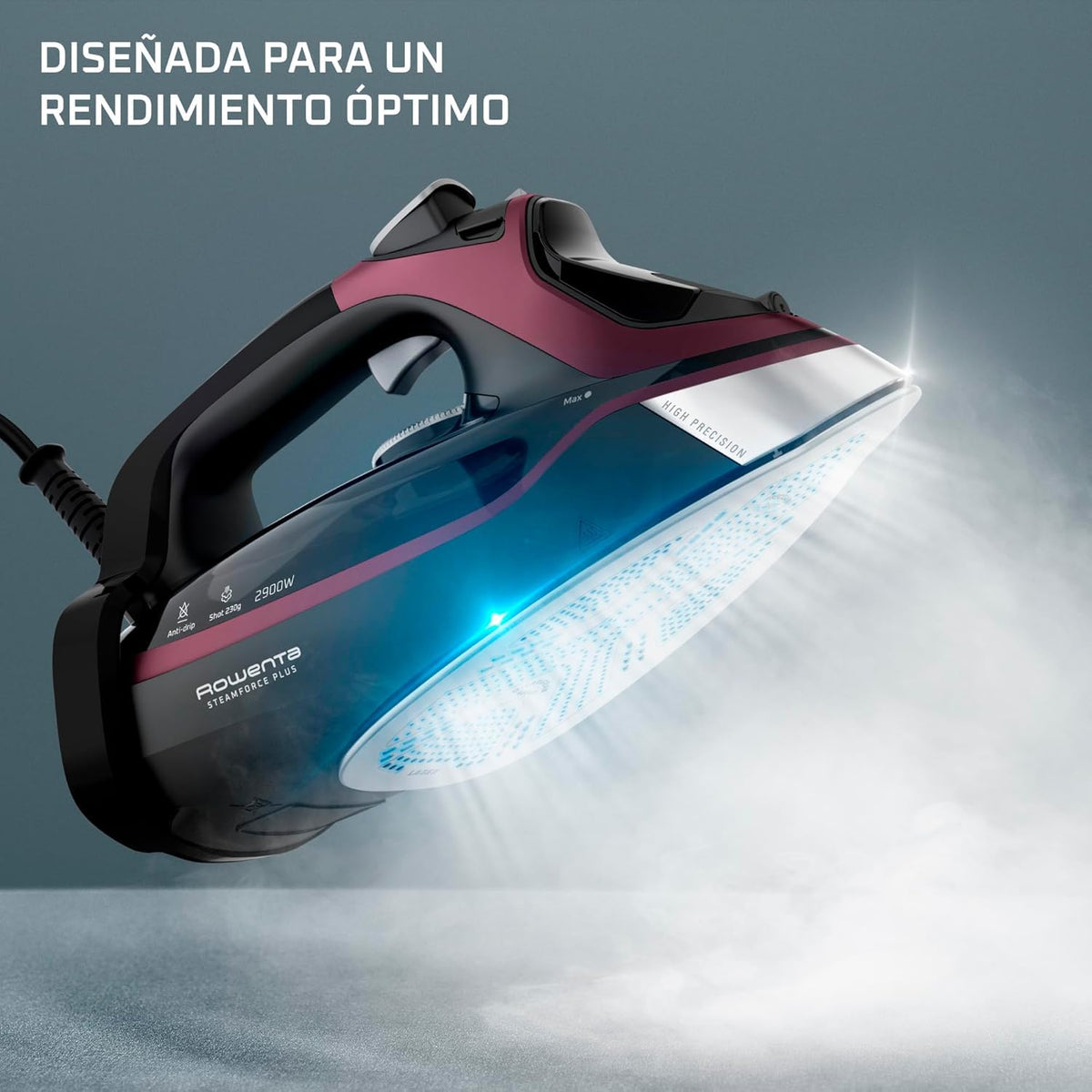 Rowenta Everlast Anticalc, Plancha de vapor, Golpe de vapor de 220 g/min