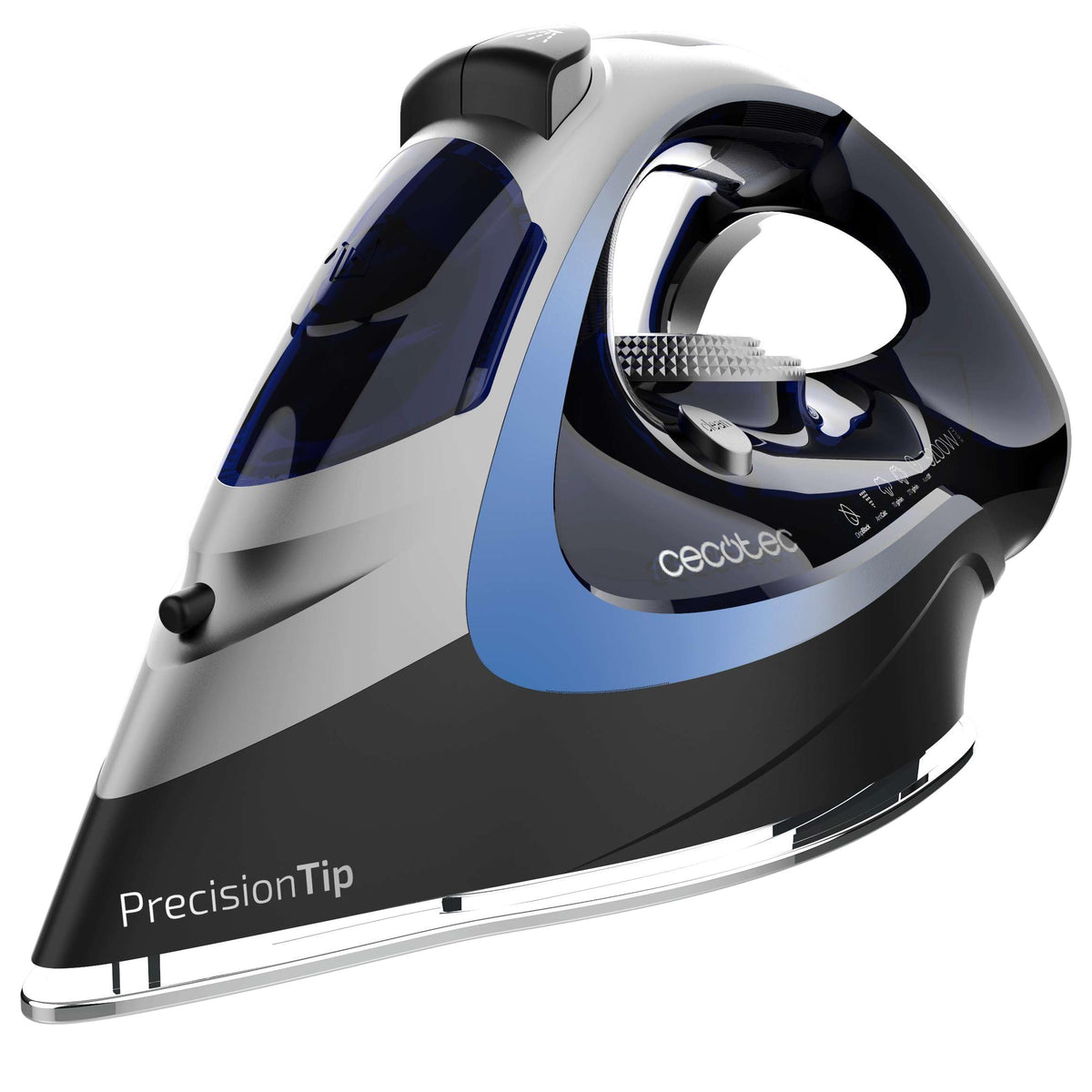 Cecotec Plancha de la Ropa Horizontal Vapor IronHero 3200 Vital. 3200W, Golpe de Vapor 270g/min, Vapor Continuo 70g/min, Suela Gran Resistencia con Deslizamiento Perfecto, Antigoteo