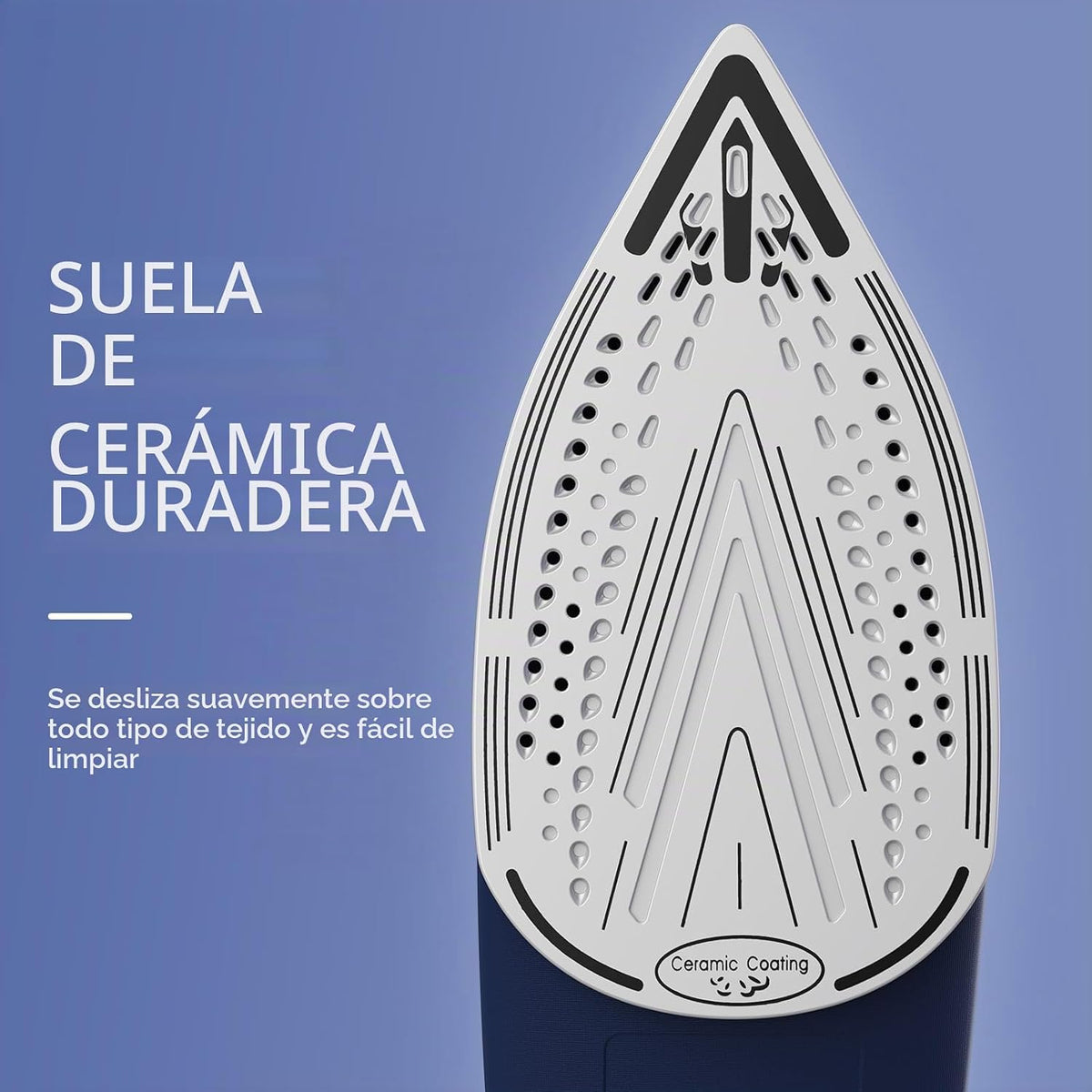 BEAUTURAL Plancha Ropa a Vapor con Dial de Termostato de Precisión, 2600W