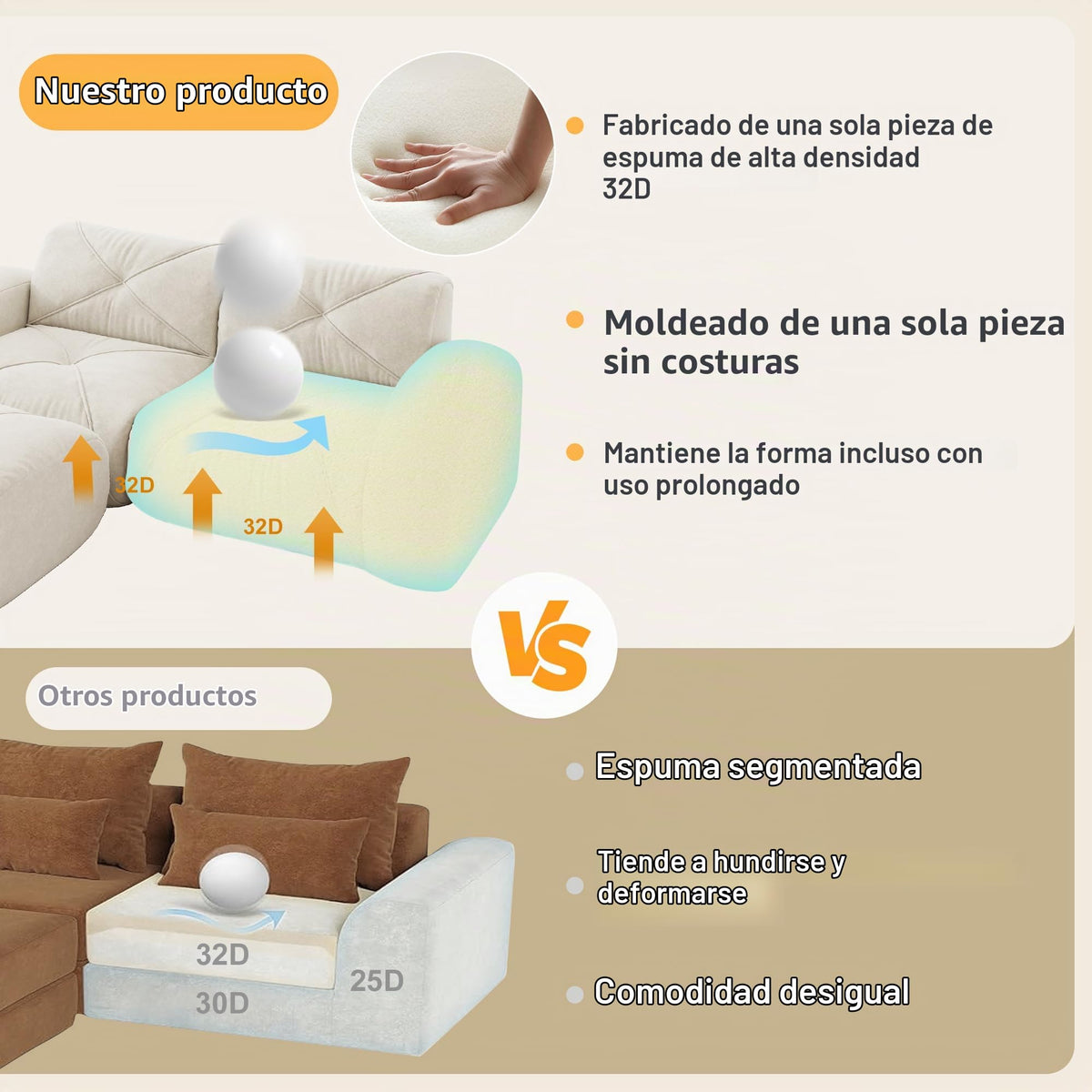 Sofá de esquina en forma de L de 4 plazas con reposapiés, sofá modular Cloud sin marcos de chenilla, sofá de estar suave, antideslizante, combinable de forma flexible, sin montaje, salón color