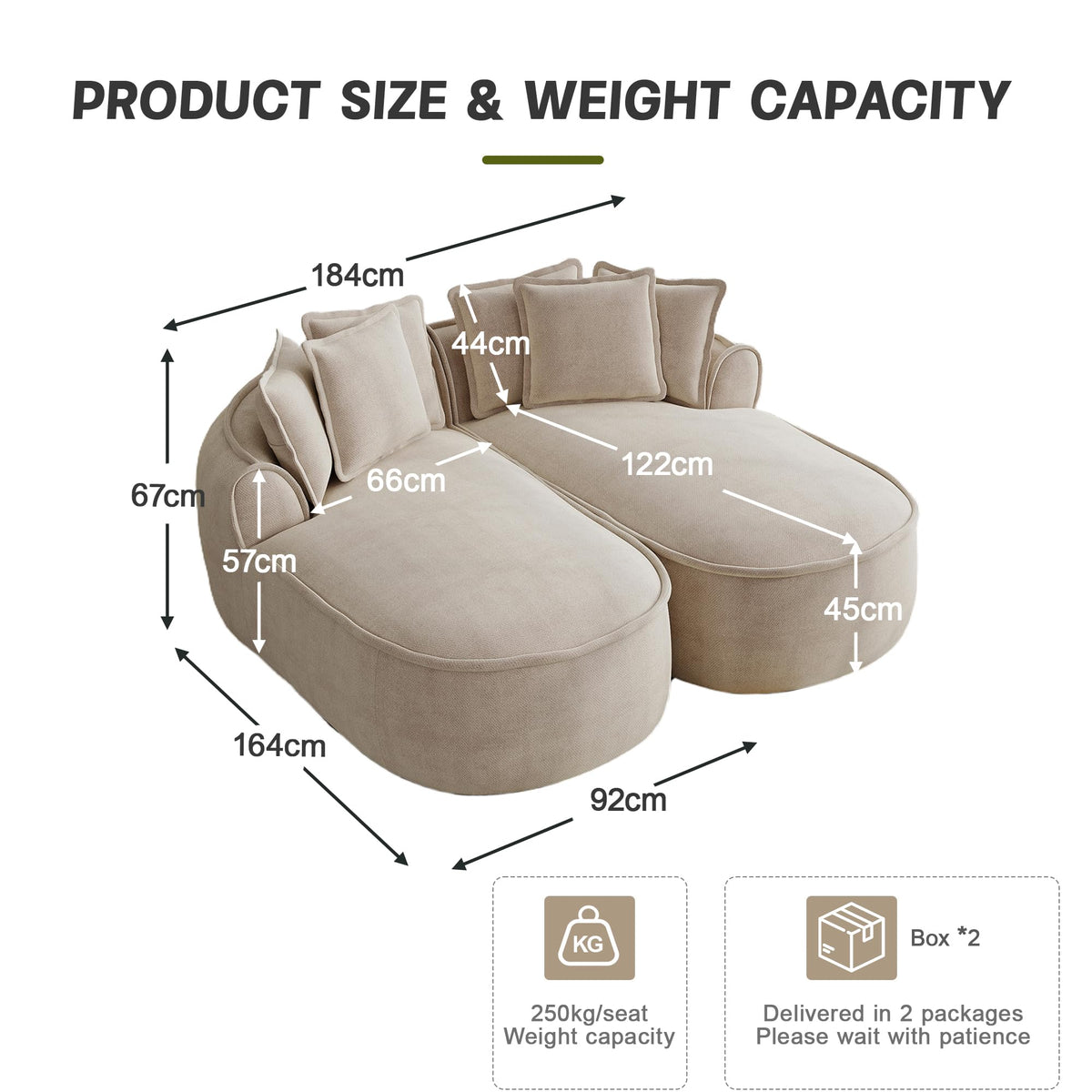 Sofá modular en forma de L sin marco, cómodo sofá de chenilla nube con asiento profundo, chaise longue moderno, extra grande, cojín ideal para salón, color verde