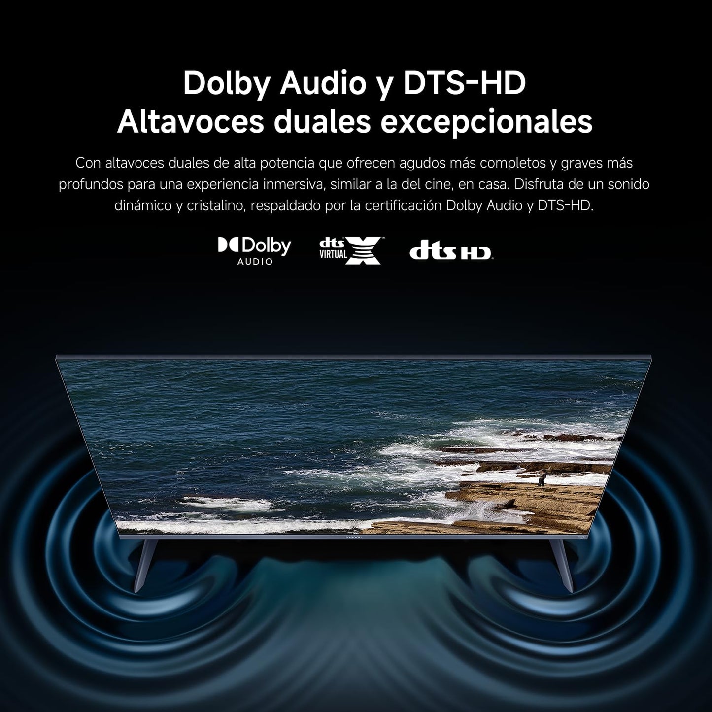 XIAOMI TV F Pro 75, 75 Pulgadas (190 cm), 4K UHD QLED, Smart TV, Fire OS8, Control por Voz Alexa, HDR10+, Modo Game Boost 120Hz, MEMC, Compatible con Apple AirPlay