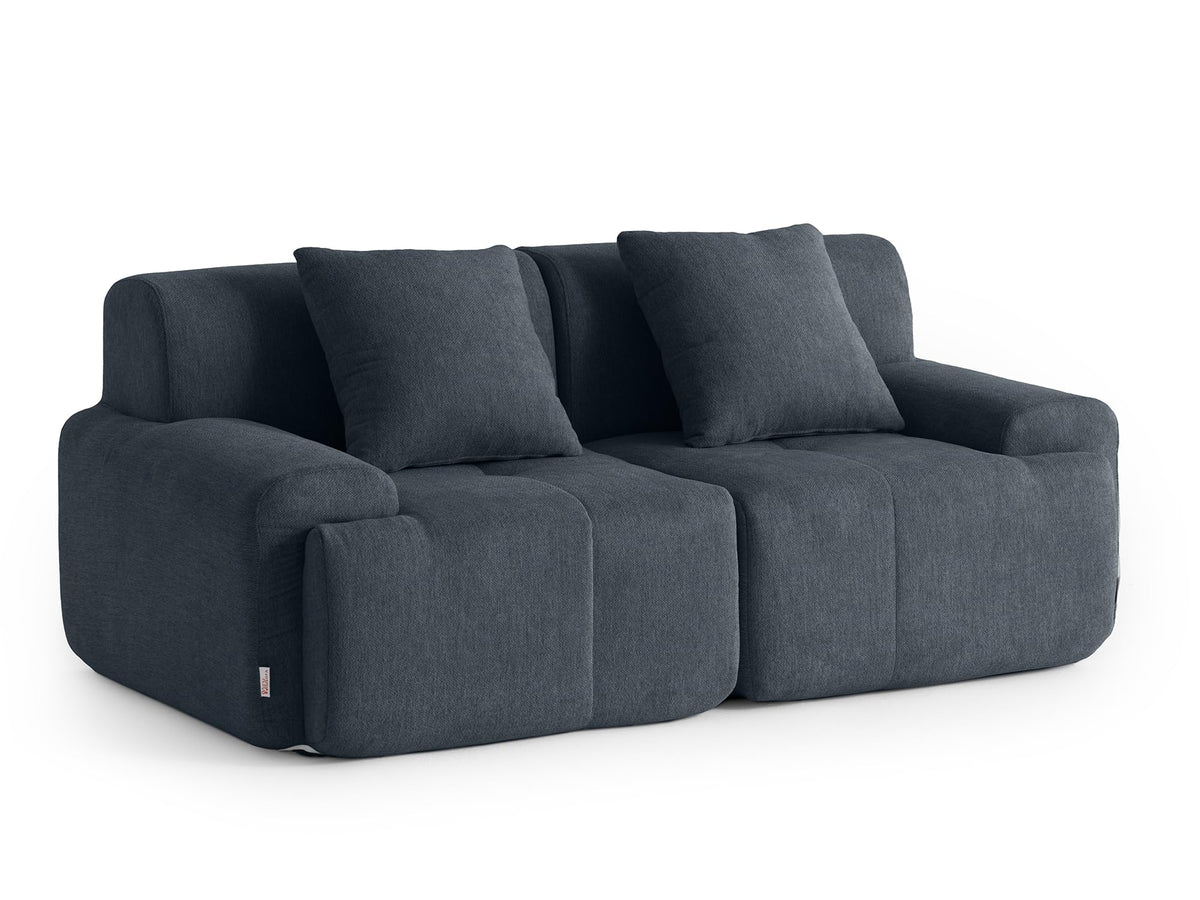 Sofá Modular 3 plazas con Chaise Longue, tapizado en Chenilla, Fundas de Cojines desenfundables (Gris Mineral, 3 plazas con Chaise Longue)