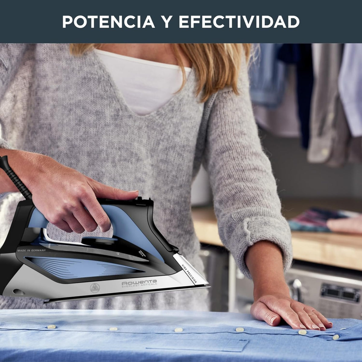 Rowenta Everlast Anticalc, Plancha de vapor, Golpe de vapor de 220 g/min