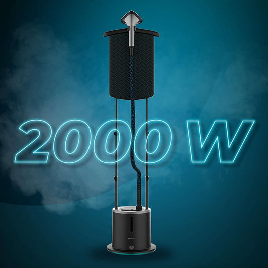 Cecotec Centro de Planchado Vertical IronHero 2000 Vertical Station. 2000, Tabla de 3 Posiciones (25º, 90º y 180º), Vapor continuo 47g/min, Calentamiento en 35 Segundos, 5 Programas, Depósito de 1,7L