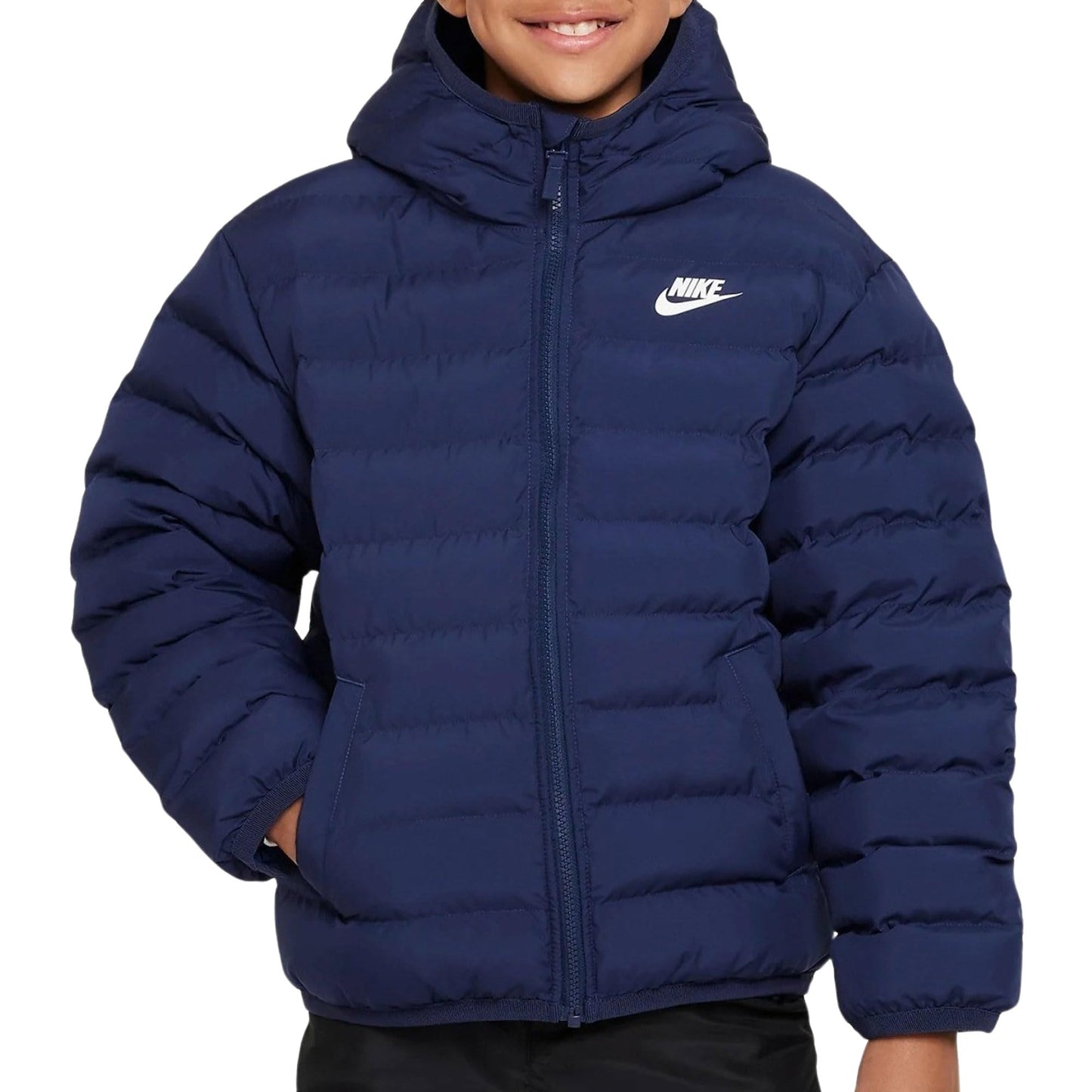 NIKE K Nsw Low Synfl Jkt Adp Hip Length Hooded Jkt Unisex - Niños y jóvenes