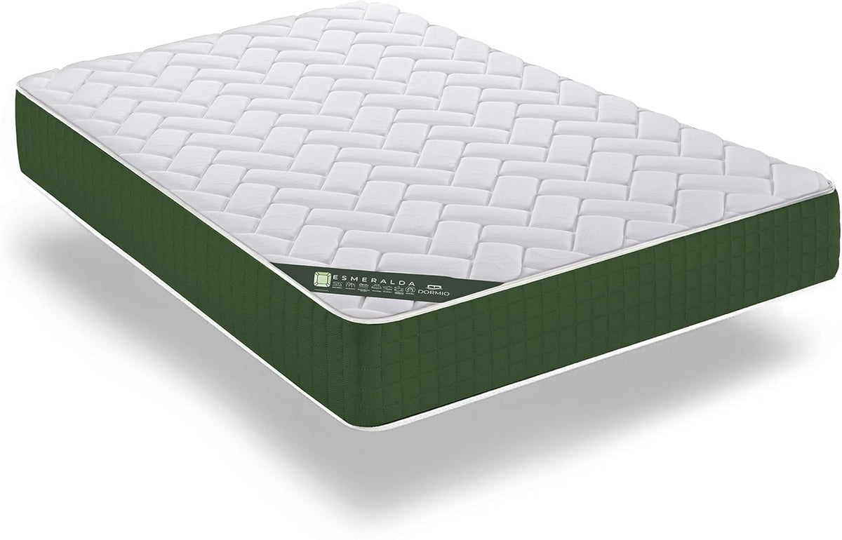 Dormio Esmeralda Colchón Viscoelástico Fresh 3D, 90x190 cm, Altura 21 cm, Reversible Frío/Calor, Confort y Firmeza Adaptable.