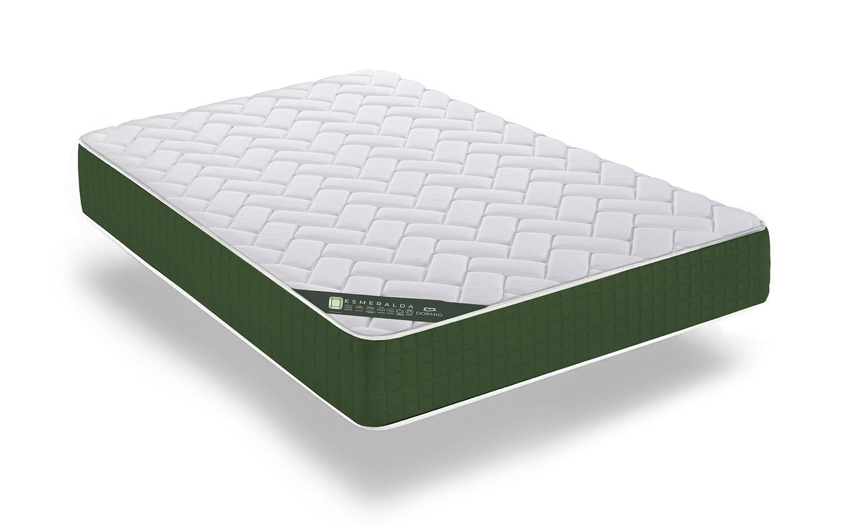 Dormio Esmeralda Colchón Viscoelástico Fresh 3D, 90x190 cm, Altura 21 cm, Reversible Frío/Calor, Confort y Firmeza Adaptable.