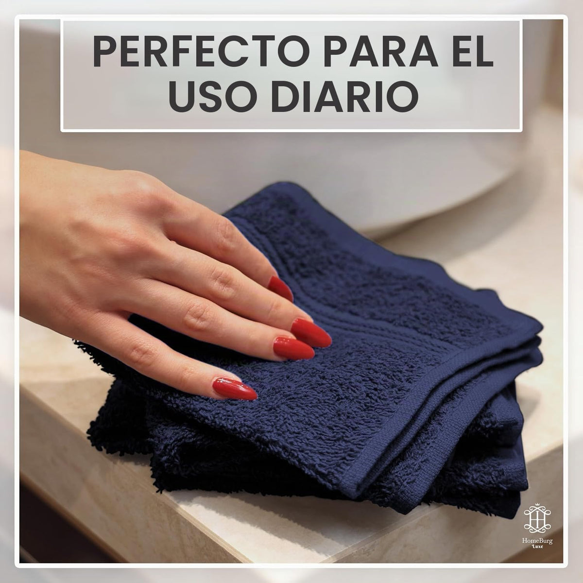 Luxe Set de 12 Toallas de Mano (Gants de Toilette) – 100% Algodón, Suaves & Absorbentes, Fáciles de Mantener, Premium para el Rostro, 30×30 cm, Verde Salvia