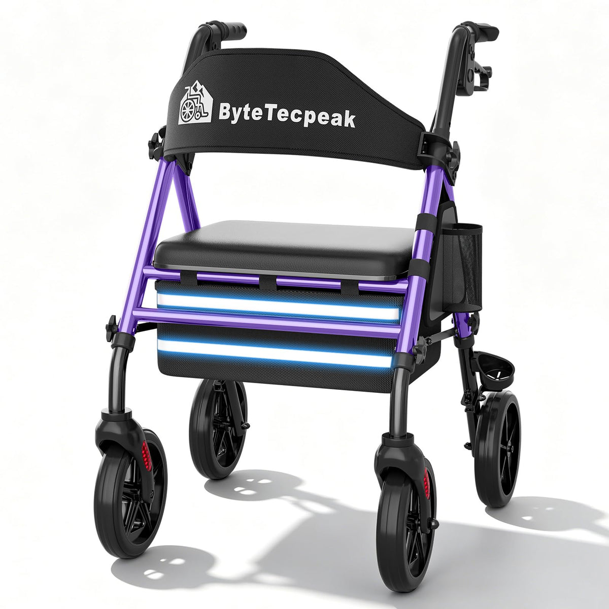 R4 Andador Plegable de 4 Ruedas con Asiento