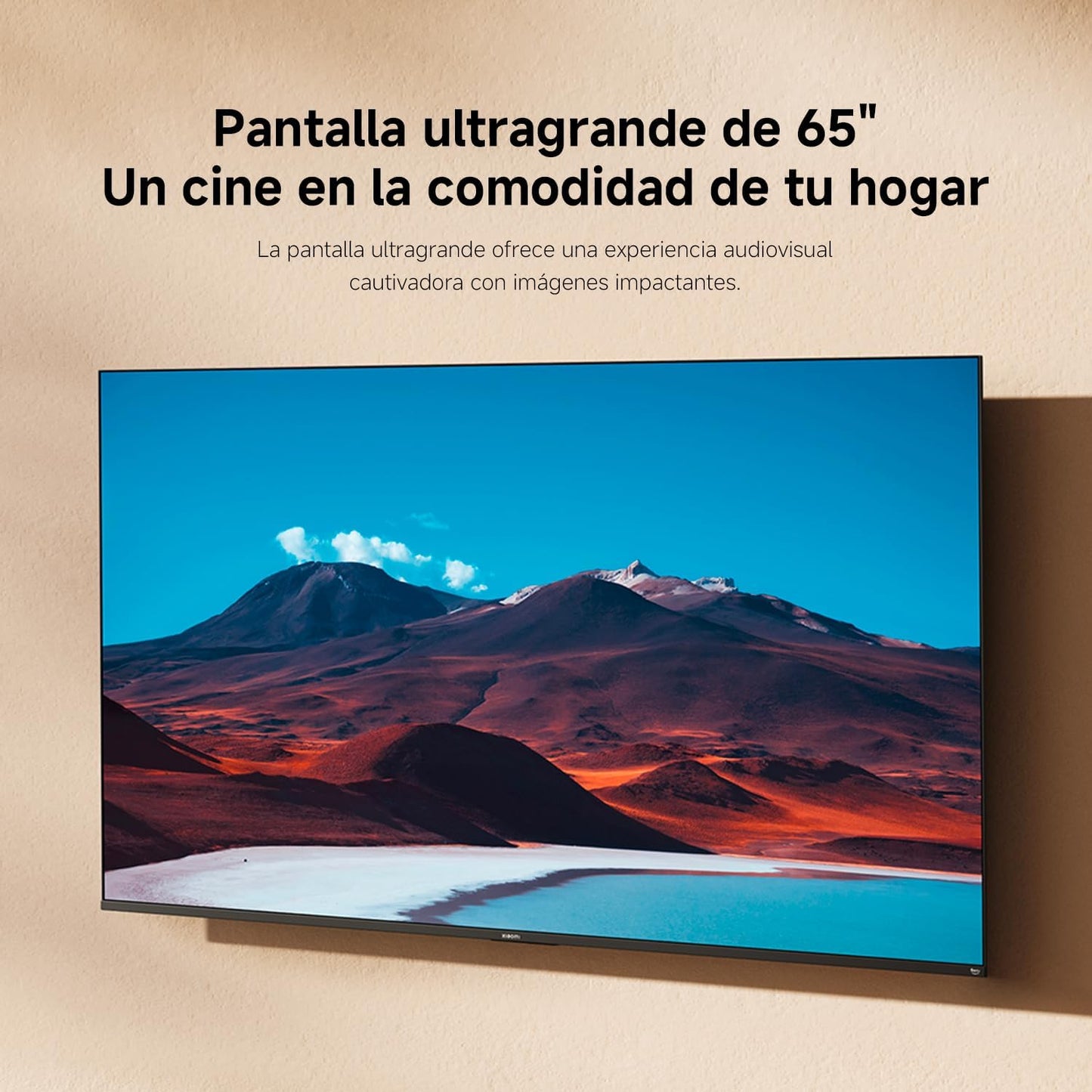 XIAOMI TV F 65, 65 Pulgadas (165 cm), 4K UHD, Smart TV, Fire OS8, Control por Voz Alexa, HDR10, MEMC, Modo Game Boost 120Hz, Compatible con Apple AirPlay