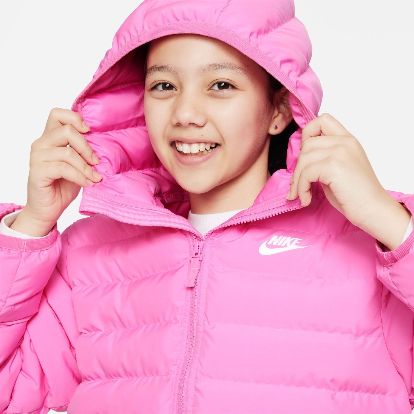 NIKE K Nsw Low Synfl Jkt Adp Hip Length Hooded Jkt Unisex - Niños y jóvenes
