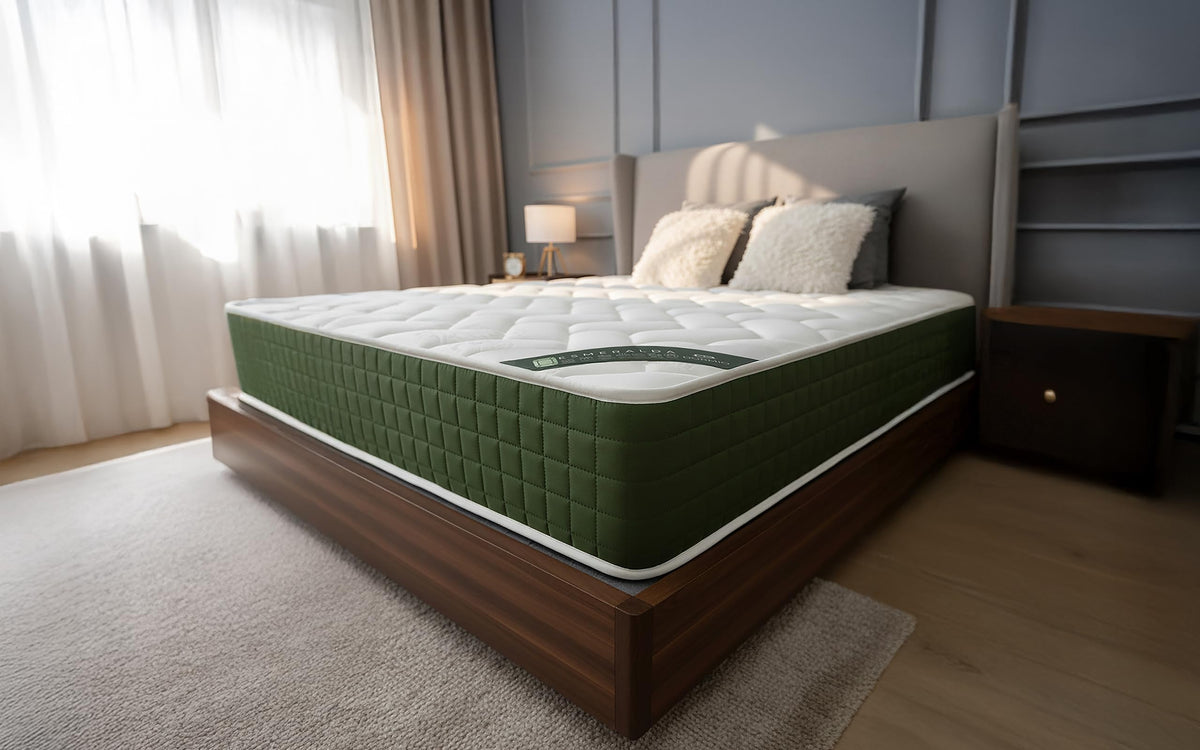 Dormio Esmeralda Colchón Viscoelástico Fresh 3D, 90x190 cm, Altura 21 cm, Reversible Frío/Calor, Confort y Firmeza Adaptable.