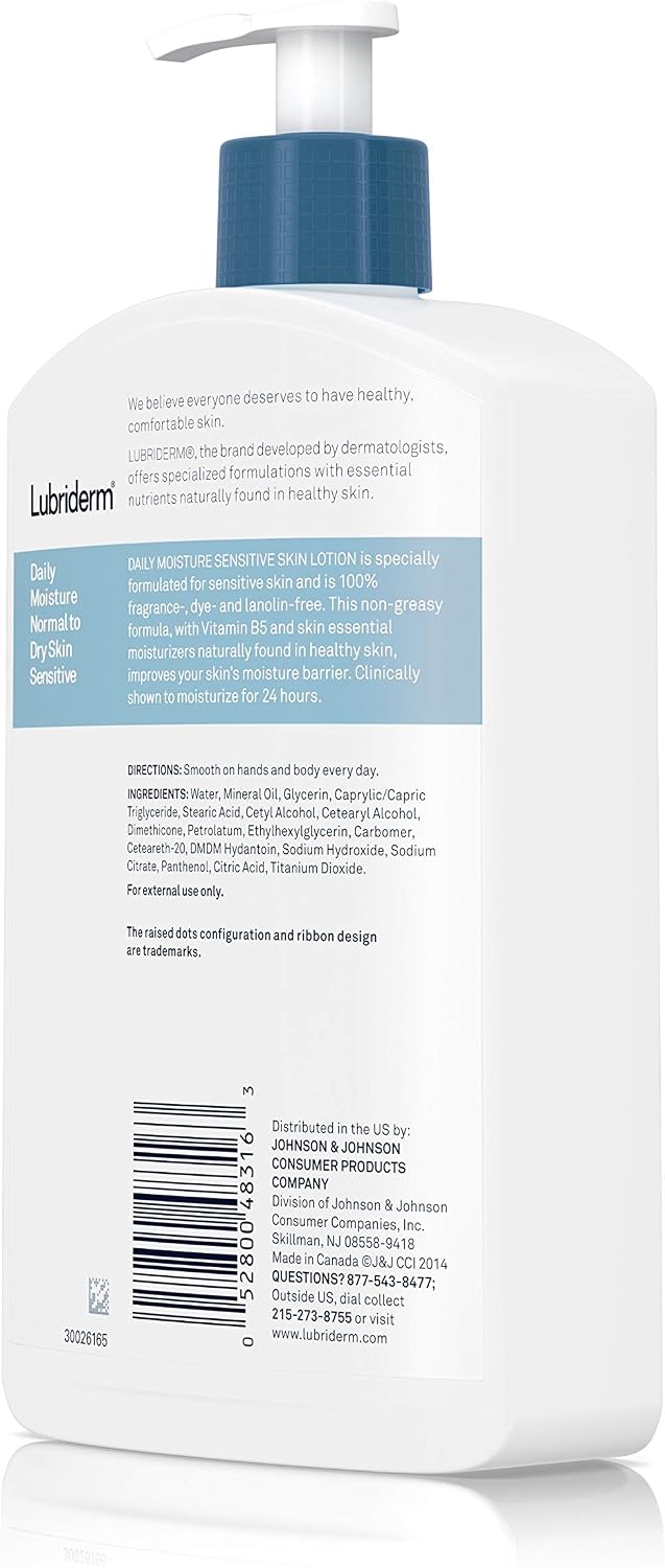 Lubriderm Sensitive Skin Therapy Moisturizing Lotion For Dry Skin 475 ml
