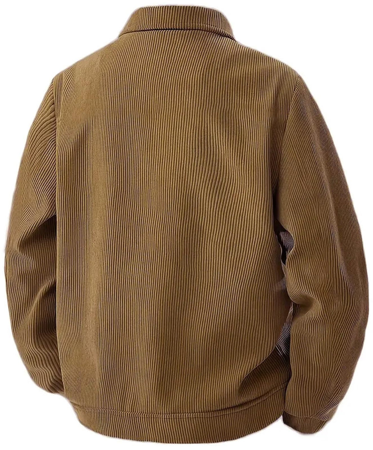 PADOLA Chaqueta de Pana para Hombre Chaqueta Ligera de Manga Larga con Solapa Camisa Abotonada Casual con Bolsillos