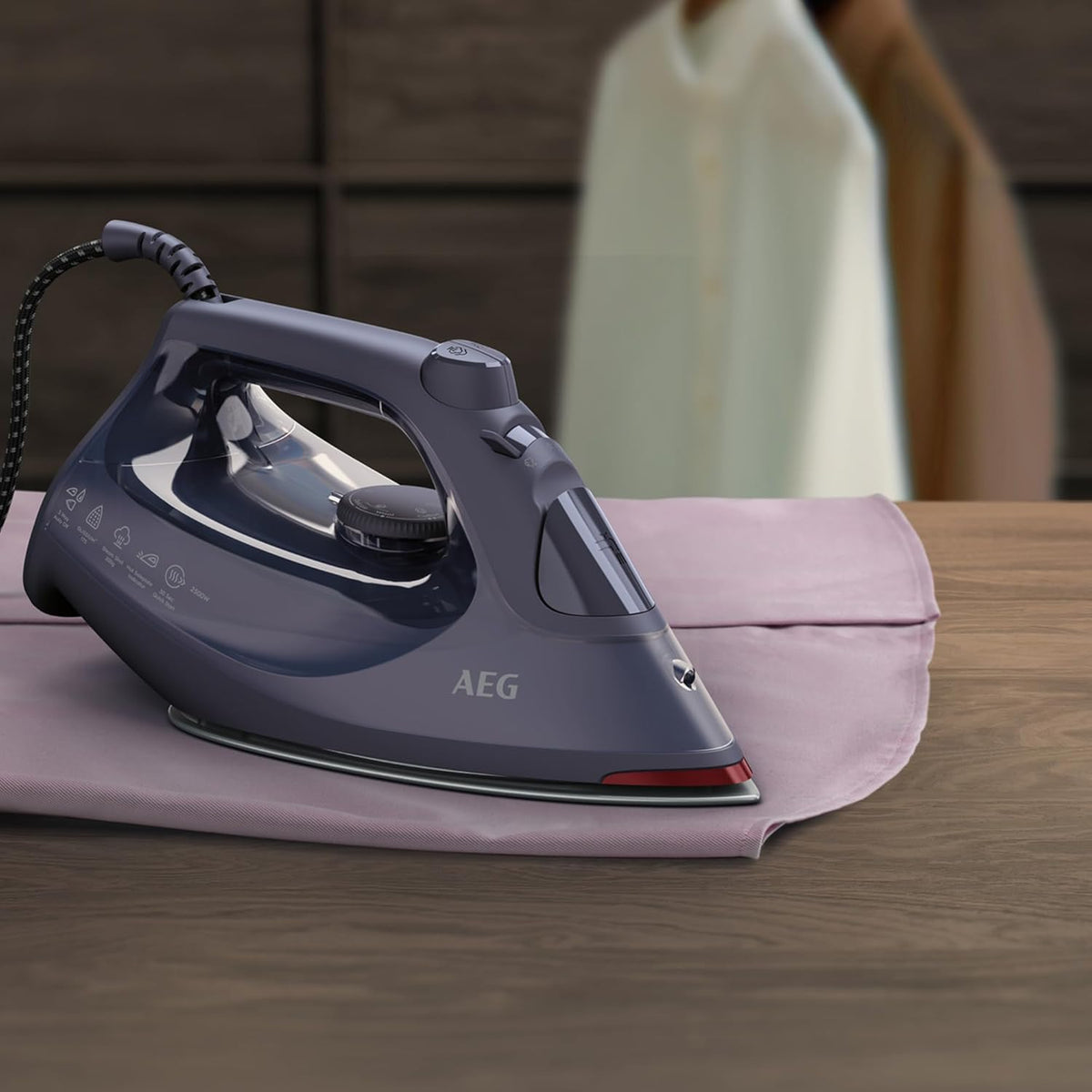 AEG Plancha de Vapor 2500 W SI6-1-4MN Azul