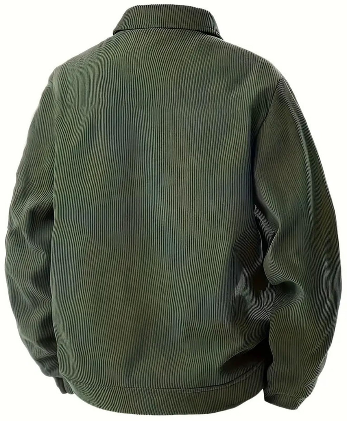 PADOLA Chaqueta de Pana para Hombre Chaqueta Ligera de Manga Larga con Solapa Camisa Abotonada Casual con Bolsillos