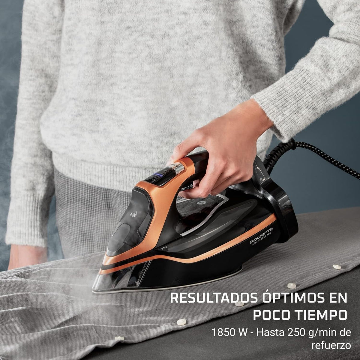 Rowenta Everlast Anticalc, Plancha de vapor, Golpe de vapor de 220 g/min