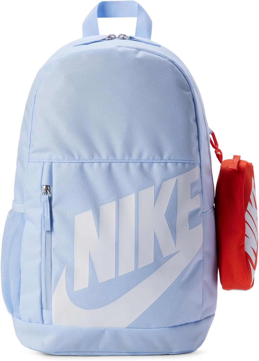 Nike Elmntl Shoebox - Mochila unisex para niños, color azul, naranja y blanco
