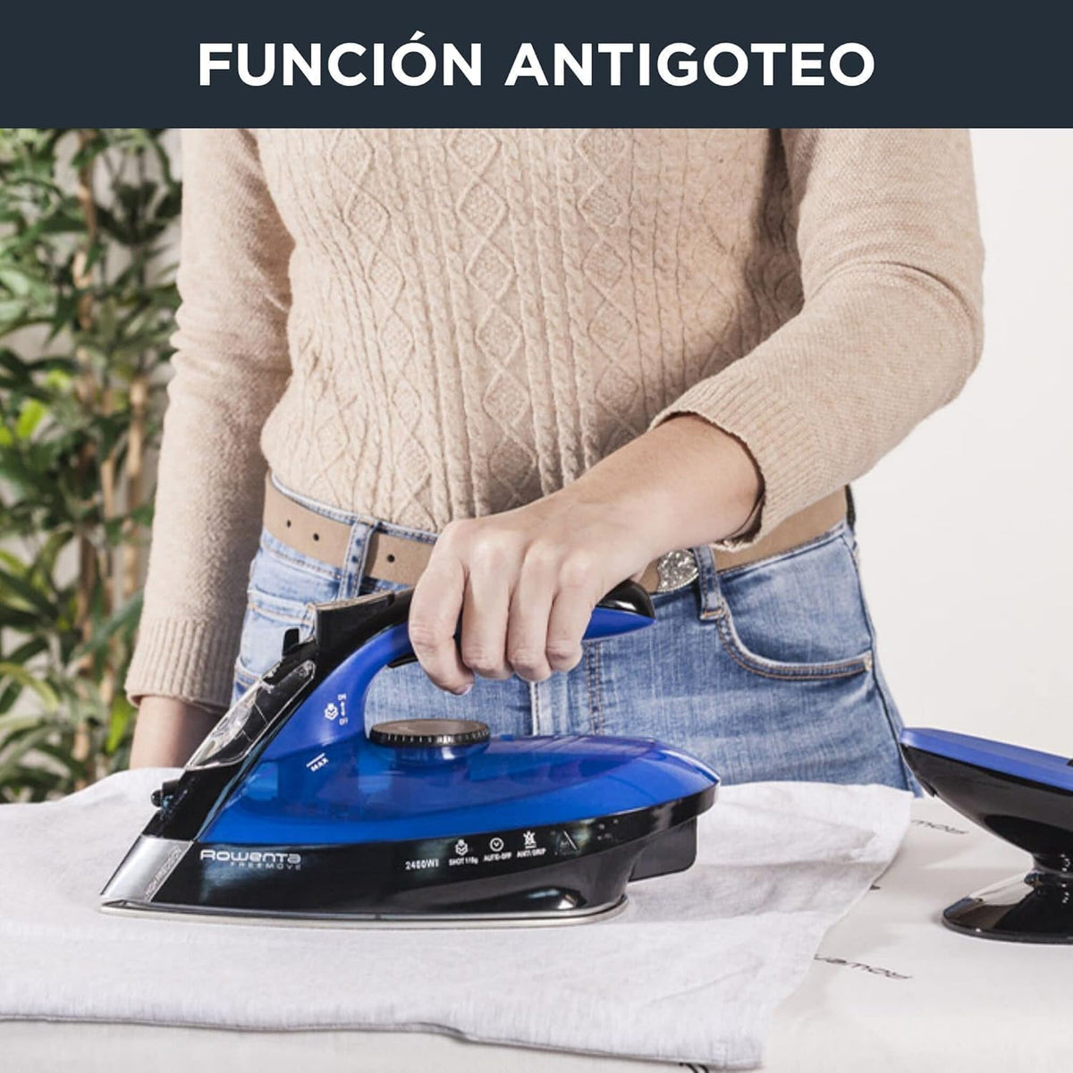 Rowenta Freemove, Plancha de vapor sin cable, Golpe de vapor 115 g/min