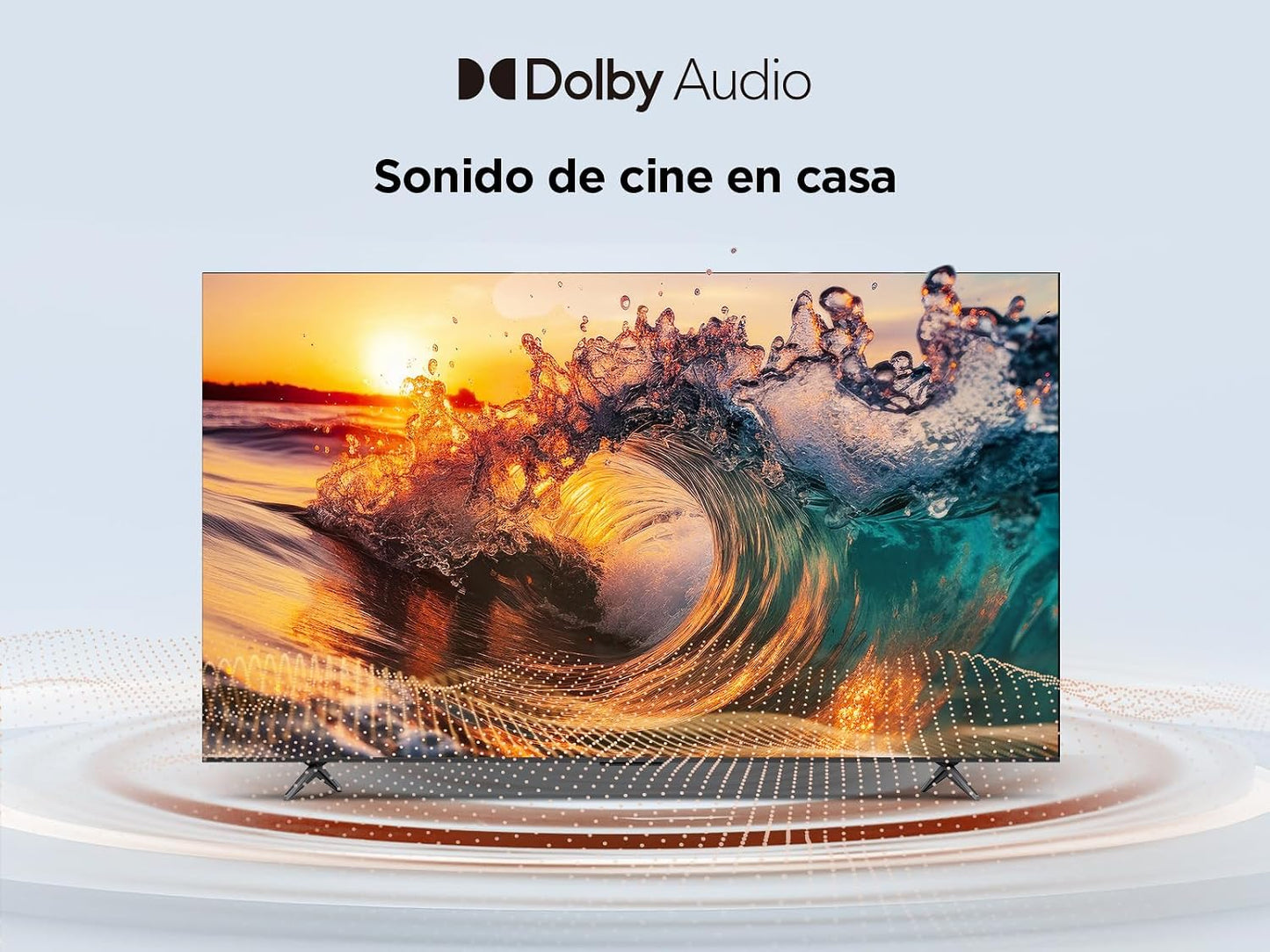 TCL 65V6C Televisor 65 Pulgadas 4K Smart TV LED, HDR, Google TV, Dolby Audio, Alexa y Google Assistant, Chromecast Built-in, Motion Clarity