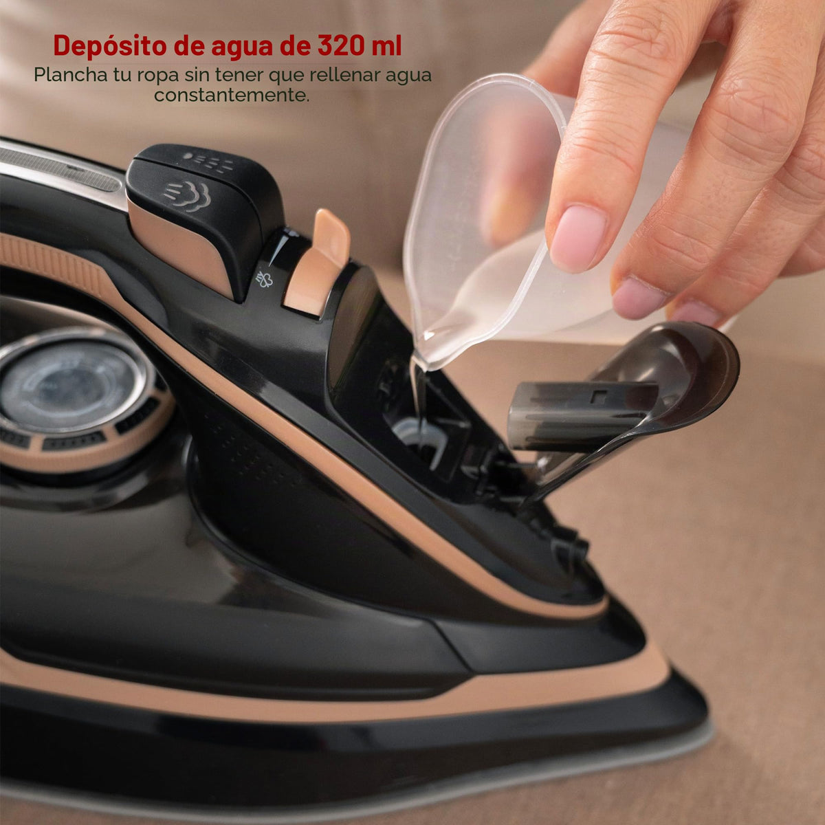 LEHMANN LGOIR-2632 Plancha de Vapor Inalámbrica 3000W, Plancha Ropa con Suela Cerámica, Base de Carga, Depósito 320 ml, Sistema Antigoteo, Función de Limpieza Fácil, Apta para Planchado Vertical