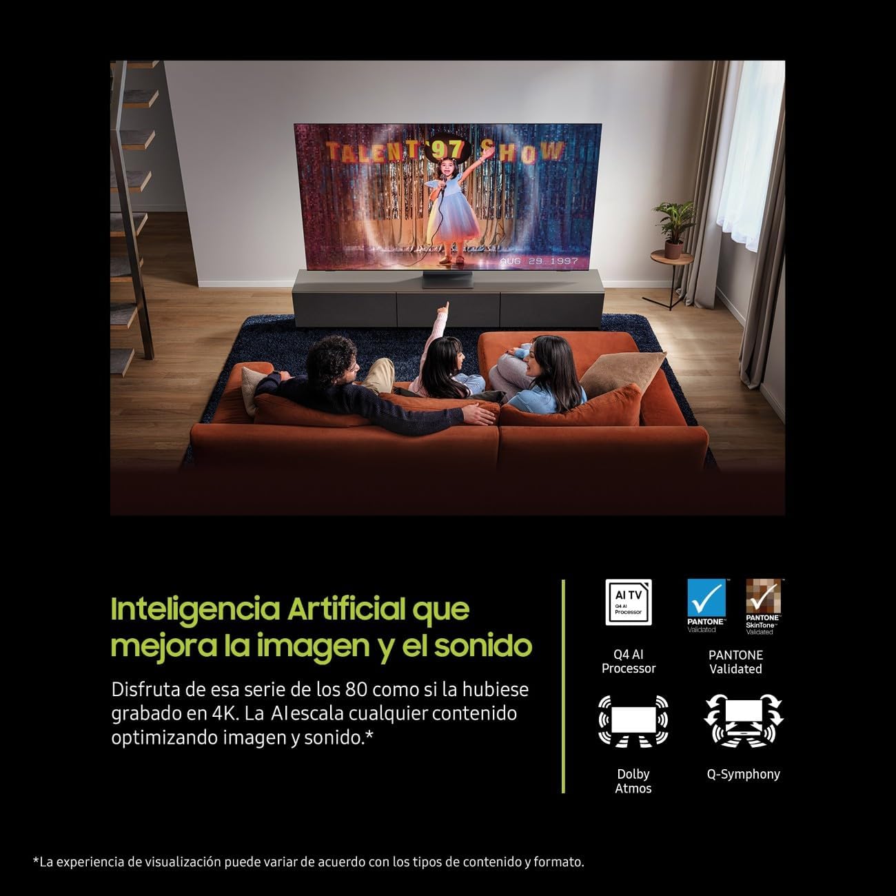 Samsung TV 65 Pulgadas QLED Q8F 4K Smart TV con Vision AI, 100% Volumen de Color con Quantum Dot, el auténtico Quantum Dot y Motion Xcelerator