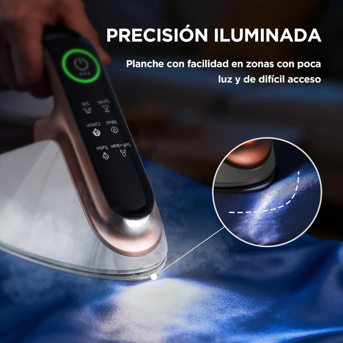 Newbealer Plancha de Vapor 2300W con Turbo Vapor,4 Temperaturas