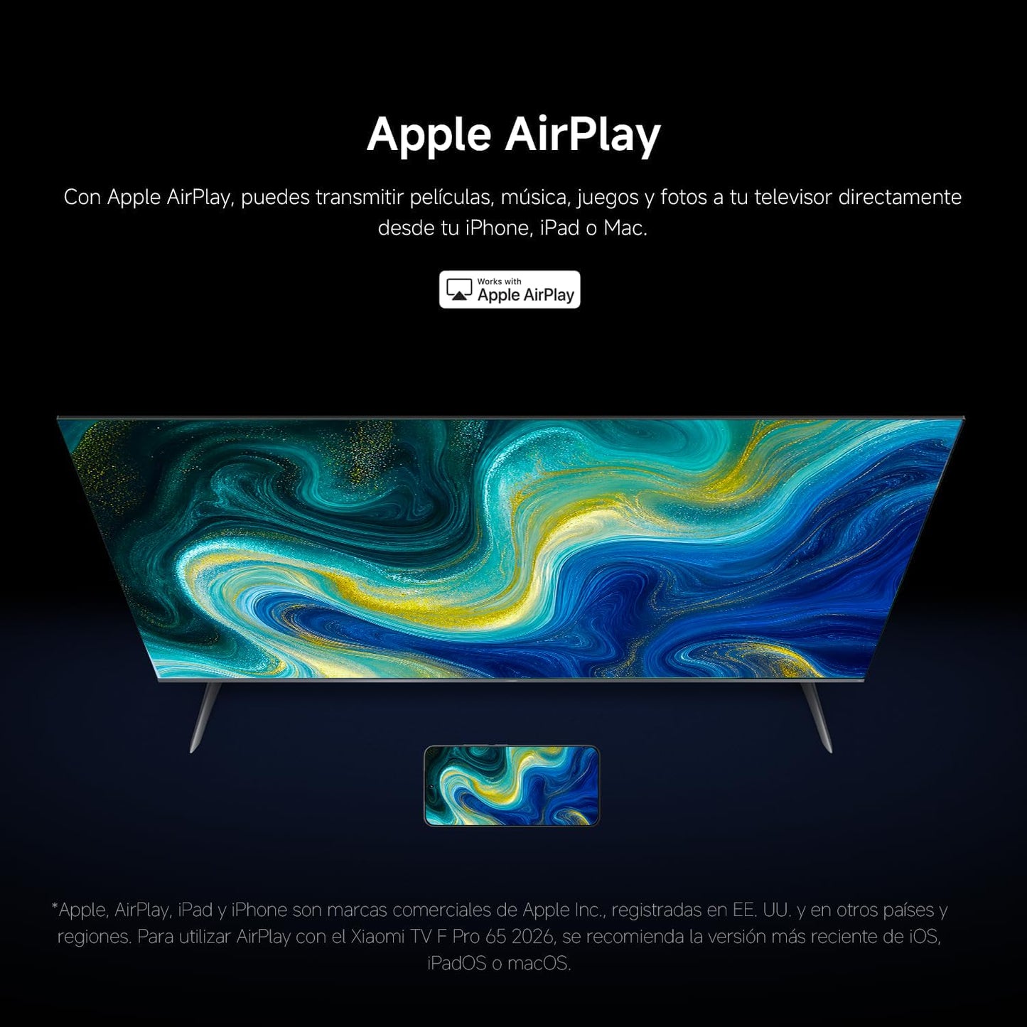 XIAOMI TV F Pro 75, 75 Pulgadas (190 cm), 4K UHD QLED, Smart TV, Fire OS8, Control por Voz Alexa, HDR10+, Modo Game Boost 120Hz, MEMC, Compatible con Apple AirPlay