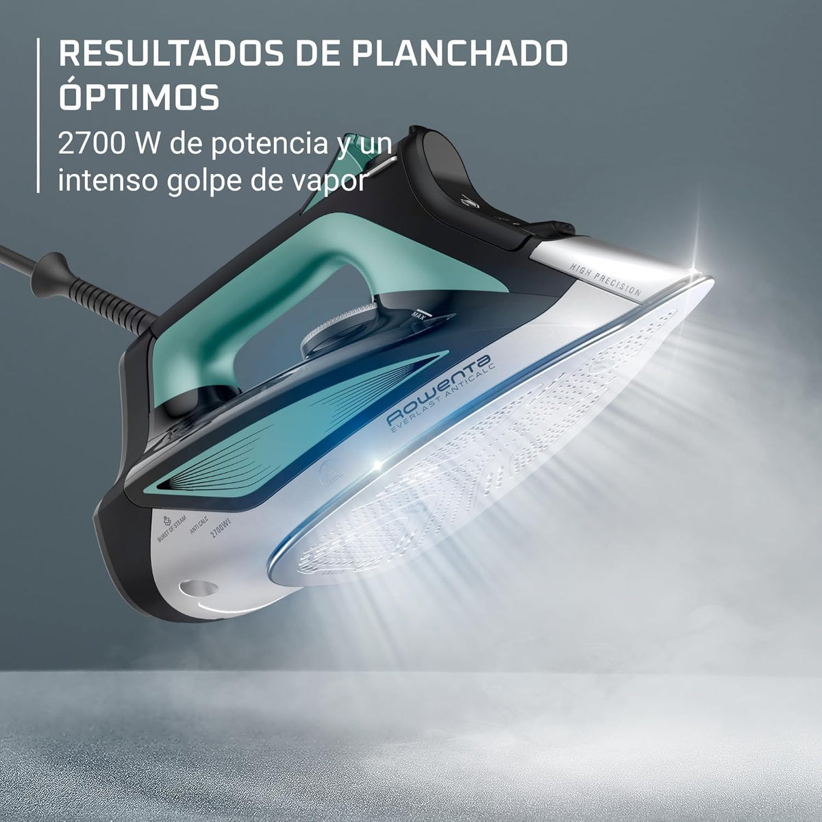 Rowenta Everlast Anticalc, Plancha de vapor, Golpe de vapor de 220 g/min
