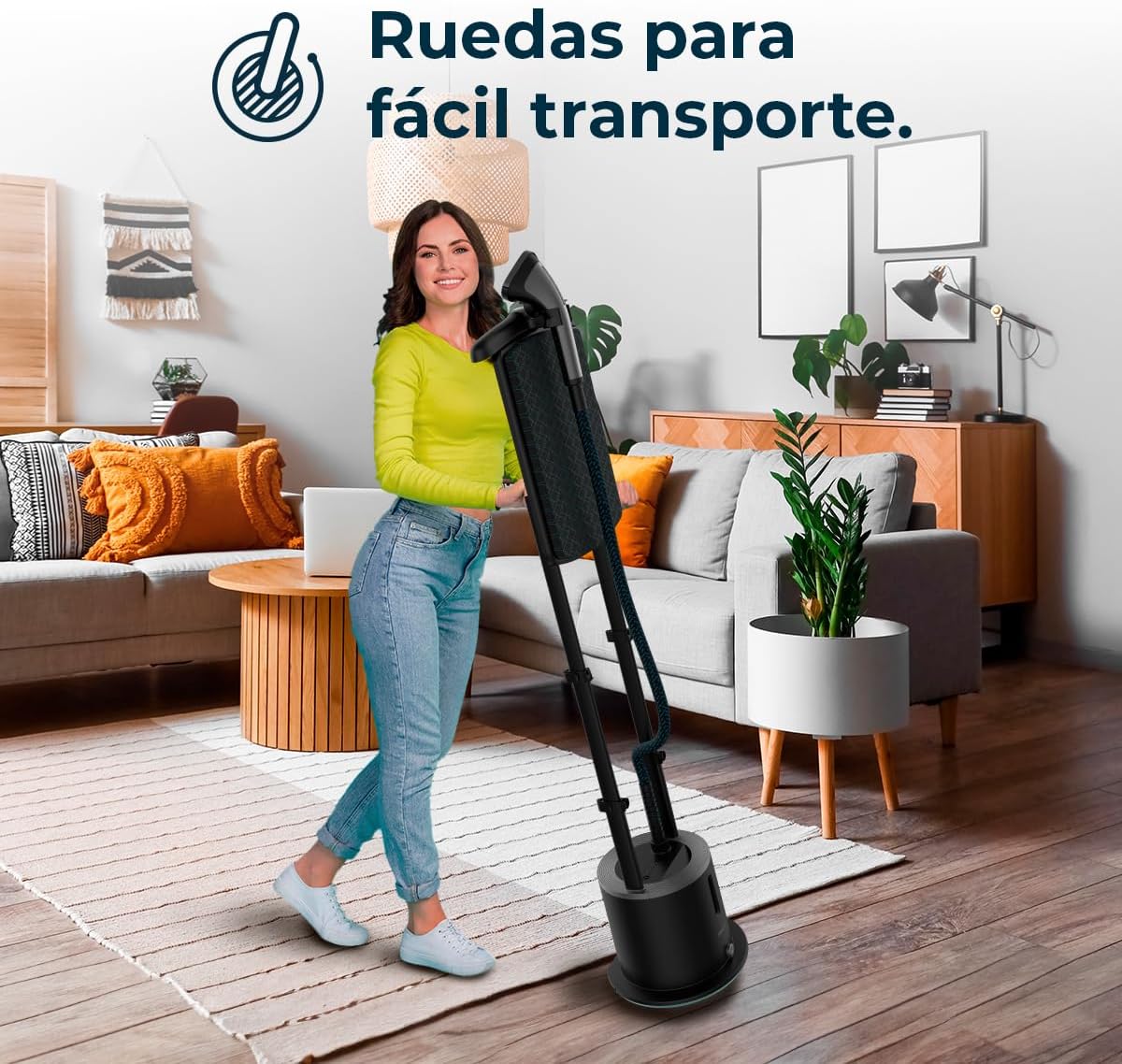Cecotec Centro de Planchado Vertical IronHero 2000 Vertical Station. 2000, Tabla de 3 Posiciones (25º, 90º y 180º), Vapor continuo 47g/min, Calentamiento en 35 Segundos, 5 Programas, Depósito de 1,7L