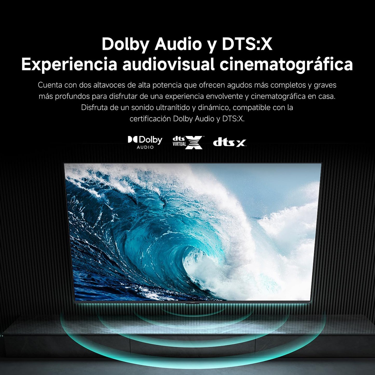 XIAOMI TV F 65, 65 Pulgadas (165 cm), 4K UHD, Smart TV, Fire OS8, Control por Voz Alexa, HDR10, MEMC, Modo Game Boost 120Hz, Compatible con Apple AirPlay