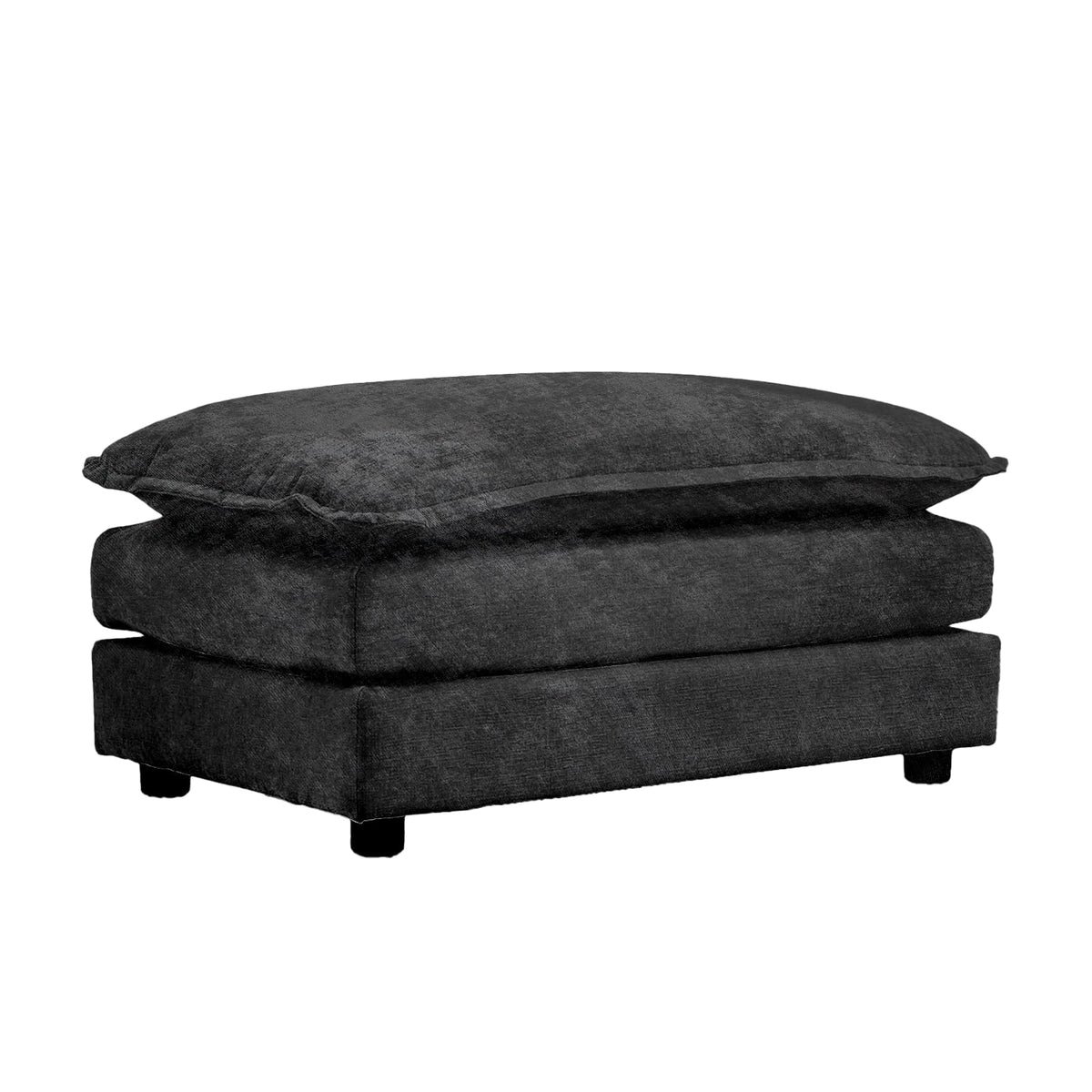Sofá Modular Modular de 380.0 cm en Forma de L, sofás Convertibles de Gran tamaño, sofá de felpilla de 4 plazas con Asiento Profundo SleeperCloud con Almohadas y 2 otomanas para Sala de