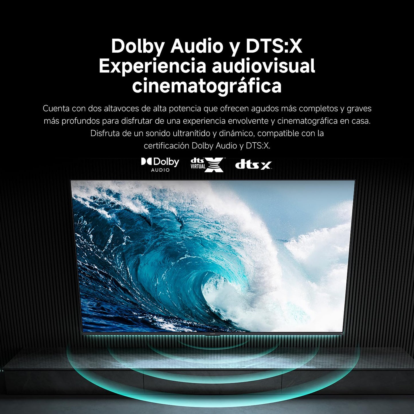 XIAOMI TV F 65, 65 Pulgadas (165 cm), 4K UHD, Smart TV, Fire OS8, Control por Voz Alexa, HDR10, MEMC, Modo Game Boost 120Hz, Compatible con Apple AirPlay