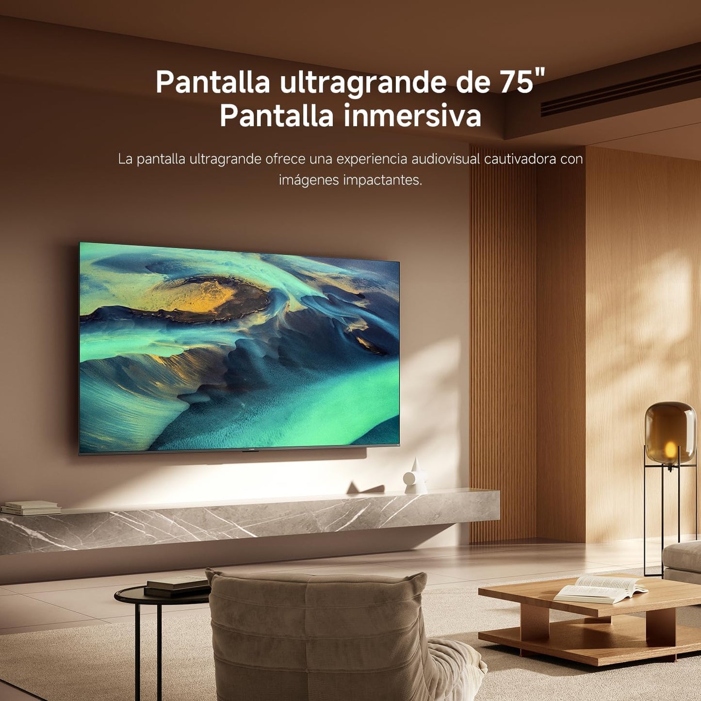 XIAOMI TV F Pro 75, 75 Pulgadas (190 cm), 4K UHD QLED, Smart TV, Fire OS8, Control por Voz Alexa, HDR10+, Modo Game Boost 120Hz, MEMC, Compatible con Apple AirPlay