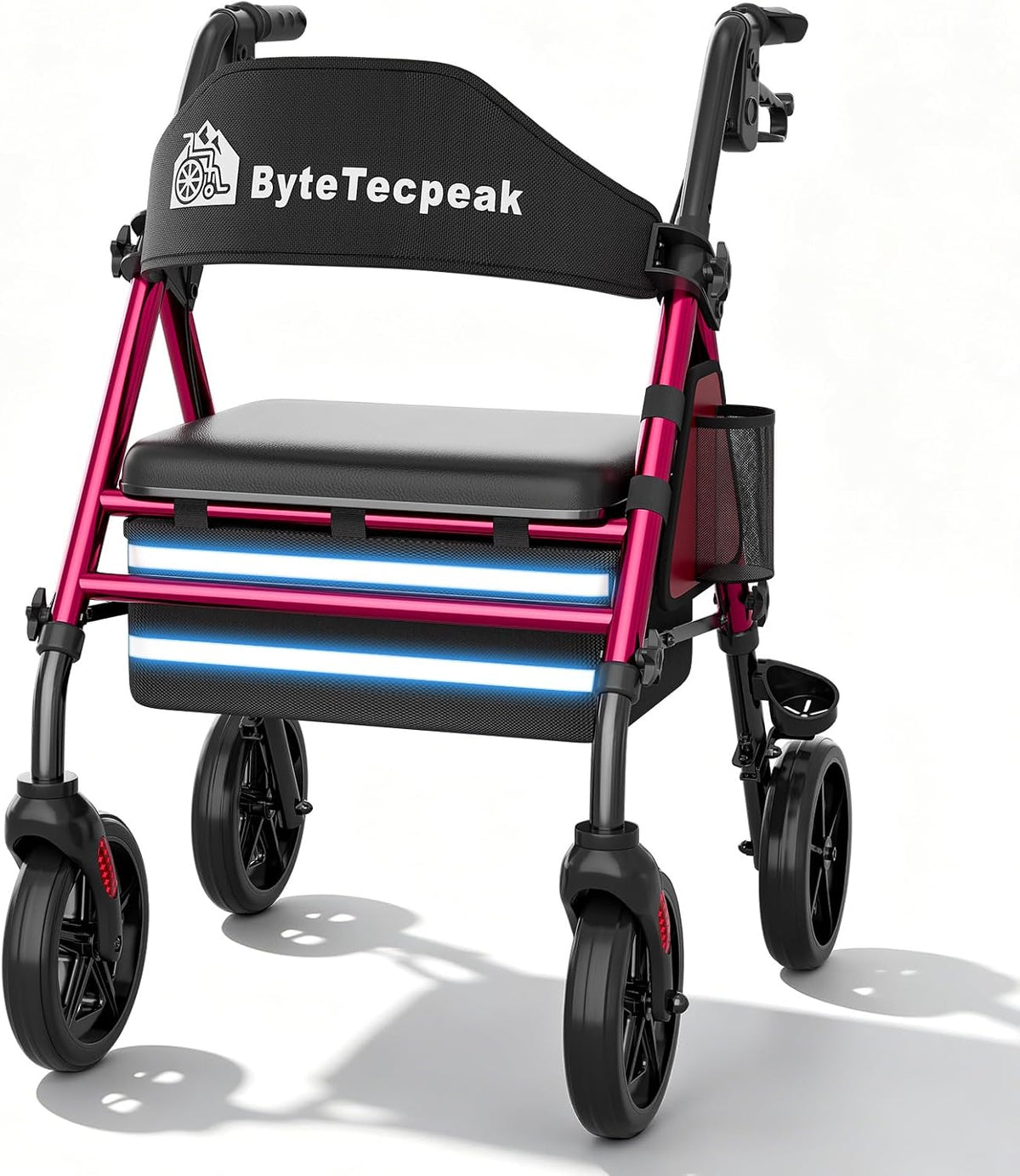 R4 Andador Plegable de 4 Ruedas con Asiento