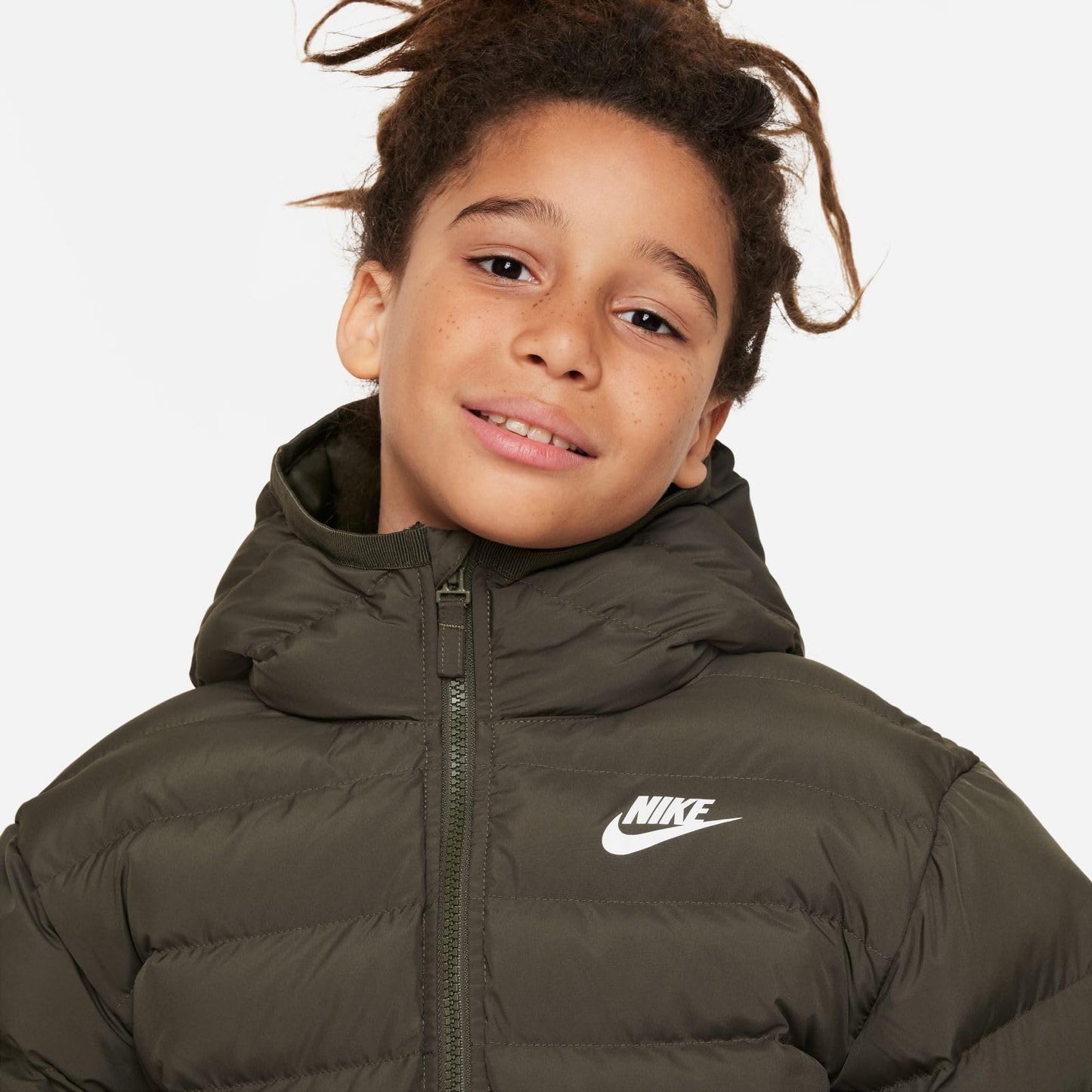 NIKE K Nsw Low Synfl Jkt Adp Hip Length Hooded Jkt Unisex - Niños y jóvenes