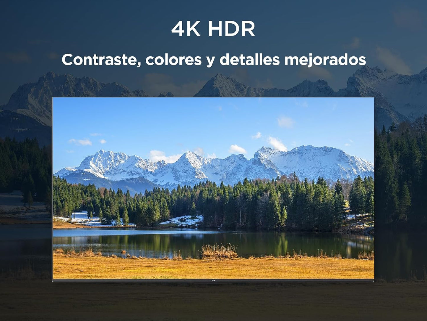 TCL 65V6C Televisor 65 Pulgadas 4K Smart TV LED, HDR, Google TV, Dolby Audio, Alexa y Google Assistant, Chromecast Built-in, Motion Clarity