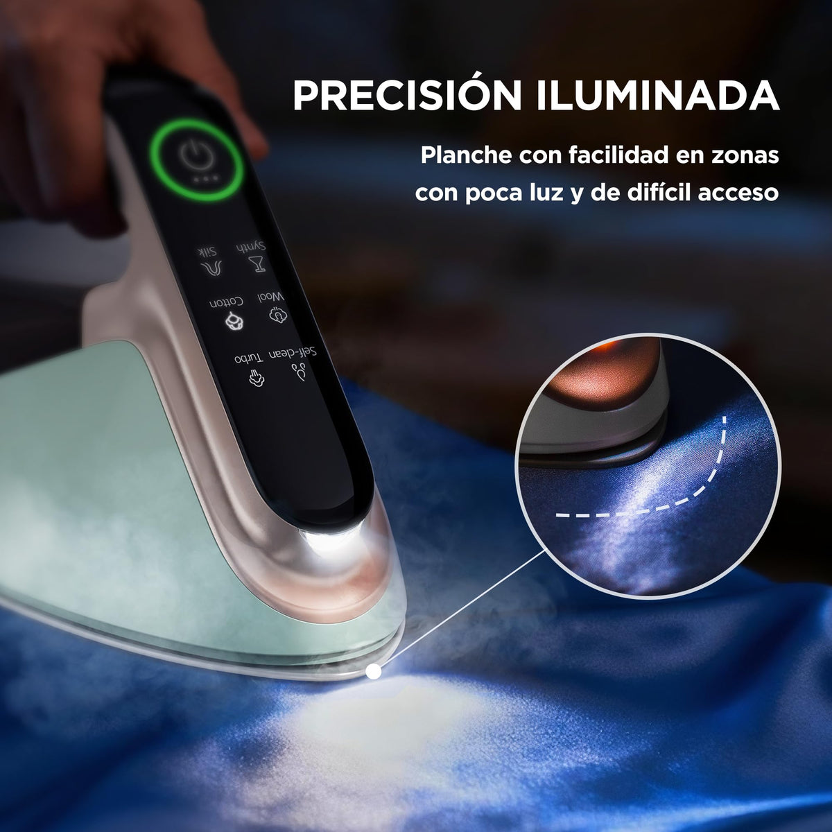 Newbealer Plancha de Vapor 2300W con Turbo Vapor,4 Temperaturas